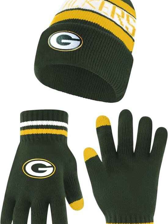 Other - Green Bay Packers NFL Official Youth Winter Beanie Hat with Gloves
